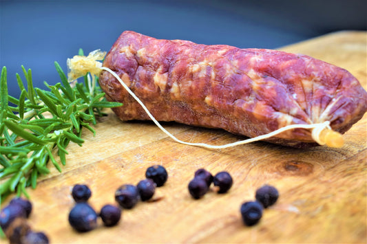 Salame Cacciatore – Jägersalami aus Schweinefleisch, klassisch gewürzt