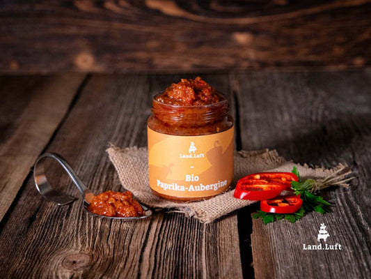 Paprika-Aubergine Aufstrich Bio